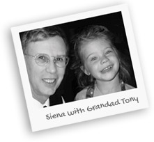 Siena with grandad Tony